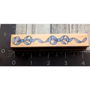 Hero Arts Ribboned Row Border Rubber Stamp Wood #i38